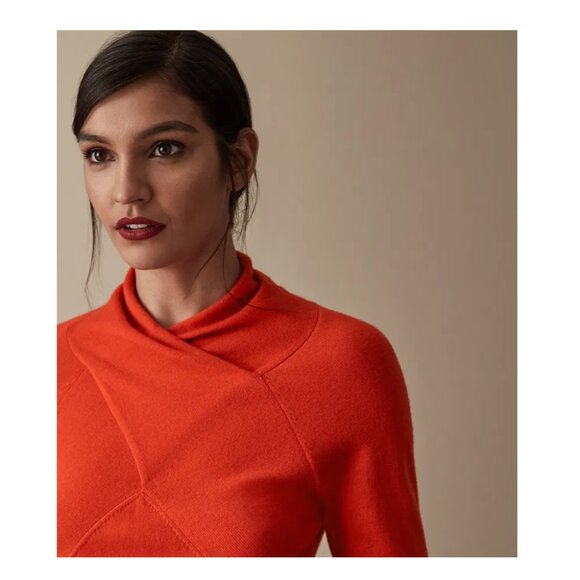 Reiss Torah Wool Blend Twist Neck Sweater - Picture 3 of 13